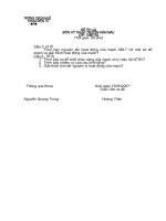 ĐỀ THI LẠI MÔN KỸ THUẬT TRUYỀN HÌNH