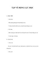 TẬP VỀ ĐỘNG LỰC HỌC pps