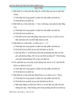 Giáo án Hình Học lớp 10: CHUYÊN ĐỀ BÀI TẬP THỂ TÍCH TRONG KHÔNG GIANMẶT TRỤ docx