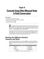 Giáo trình động từ tiếng Pháp - Part II Using Verbs Correctly with Questions, Commands, and Such - Chapter 10 pptx