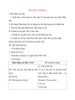 Giáo án Tin Học lớp 11: TỔ CHỨC LẶP(tiết 2) pps