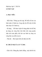 Hình học lớp 9 - Tiết 59: LUYỆN TẬP docx