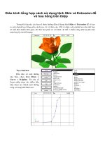 Giáo trình tổng hợp cách sử dụng lệnh Skin và Extrusion để vẽ hoa hồng trên thiệp phần 1 pdf