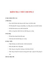 Giáo án Toán 12 ban cơ bản : Tên bài dạy : KIỂM TRA 1 TIẾT CHƯƠNG I pptx