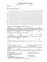 Đề thi khảo sát môn: Vật lí pdf