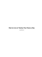 How to Live on Twenty−Four Hours a Day phần 1 doc