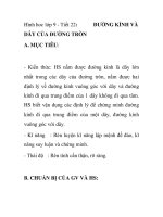 Hình hoc lớp 9 - Tiết 22: DÂY CỦA ĐƯỜNG TRÒN pot