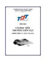 CƠ HỌC MÔI TRƯỜNG LIỆN TỤC - CHƯƠNG 8 ppt