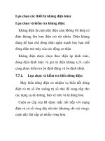 Lựa chọn các thiết bị kháng điện khác pot