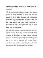 Sự đa dạng sinh học kiểm soát sự cân bằng của hệ sinh thái ppt