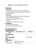 Hình học 7 - ÔN TẬP HỌC KÌ I (Tiết 1) ppsx