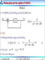 Bài giảng lý thuyết điều khiển tự động - Khảo sát tính ổn định của hệ thống part 5 docx