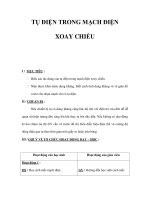 TỤ ĐIỆN TRONG MẠCH ĐIỆN XOAY CHIỀU ppt