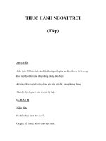 THỰC HÀNH NGOÀI TRỜI (Tiếp) ppt