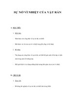 SỰ NỞ VÌ NHIỆT CỦA VẬT RẮN ppsx