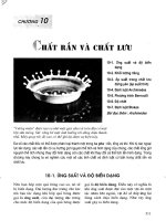 Vật lí đại cương các nguyên lí và ứng dụng - Tập 1 Cơ học và nhiệt học - Chương 10 pptx