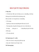 Giáo án Toán 12 ban cơ bản : Tên bài dạy : BÀI TẬP PT MẶT PHẲNG pot