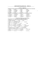 Thi thử đại học môn Anh 2011-Đề 10 pdf