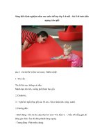 Sáng kiến kinh nghiệm mầm non môn thể dục lớp 3-4 tuổi – bài 3 đi bước dồn ngang, trèo ghế potx