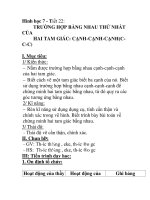 Hình học 7 - Tiết 22: TRƯỜNG HỢP BẰNG NHAU THỨ NHẤT CỦA HAI TAM GIÁC: CẠNH-CẠNH-CẠNH(CC-C) pps