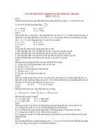 713 CÂU HỎI TRẮC NGHIỆM TUYỂN SINH CĐ – ĐH 2011 MÔN : VẬT LÍ potx