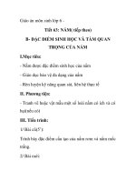 Giáo án môn sinh lớp 6 Tiết 63: NẤM( tiếp theo) ppsx
