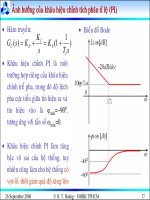 Bài giảng lý thuyết điều khiển tự động - Thiết kế hệ thống điều khiển liên tục part 3 pps