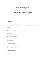 Unit 15: Computers. Period 95 Lesson 4: Read ppsx
