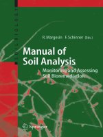 Manual for Soil Analysis-Monitoring and Assessing Soil Bioremediant Phần 1 ppt