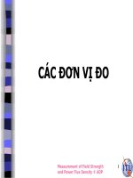 Các đơn vị đo pdf