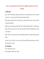 Giáo án Tin Học lớp 8 Ban Tự Nhiên: BÀI 2. LÀM QUEN VỚI CHƯƠNG TRÌNH NGÔN NGỮ LẬP TRÌNH docx