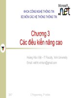 Chương 3 Các điều kiển nâng cao ppt