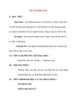 Giáo án Sinh Học lớp 12 Ban Tự Nhiên: ÔN TẬP HỌC KÌ II potx