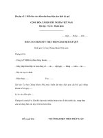 Mẫu báo cáo chấm dứt thực hiện giao dịch ký quỹ pot