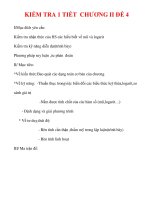 Giáo án Giải tích 12 ban tự nhiên : Tên bài dạy : KIỂM TRA 1 TIẾT CHƯƠNG II ĐỀ 4 pot