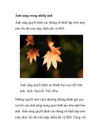 Ánh sáng trong nhiếp ảnh ppsx