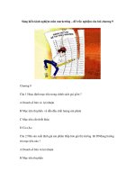 Sáng kiến kinh nghiệm môn marketting – đề trắc nghiệm câu hỏi chương 9 pptx