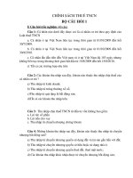 BỘ CÂU HỎI ÔN THI CÔNG CHỨC NGÀNH THUẾ