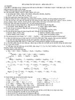 ĐỀ CƯƠNG ÔN TẬP HỌC KÌ I - MÔN HOÁ LỚP 11 potx