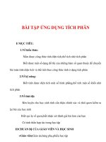 Giáo án Toán 12 ban cơ bản : Tên bài dạy : BÀI TẬP ỨNG DỤNG TÍCH PHÂN ppsx