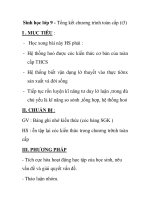 Sinh học lớp 9 - Tổng kết chương trình toàn cấp (t3) pot