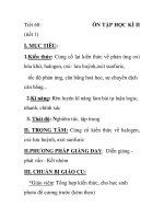 Tiết 68: (tiết 1) I. MỤC TIÊU: ÔN TẬP HỌC KÌ II pdf