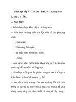 Sinh học lớp 9 - Tiết 26 - Bài 25: Thường biến docx