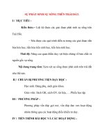 Giáo án Sinh Học lớp 12 Ban Tự Nhiên: SỰ PHÁT SINH SỰ SỐNG TRÊN TRÁI ĐẤT. pps