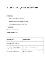 LUYỆN TẬP – QUY ĐỒNG MẪU SỐ ppsx