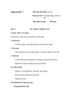 SỔ GIÁO ÁN THỰC HÀNH TRỒNG TRỌT CHĂN NUÔI - GIÁO ÁN SỐ 3 pptx