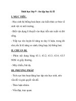 Sinh học lớp 9 - ôn tập học kì II ppsx