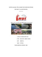 Xử lý đất bị ô nhiễm kim loại nặng