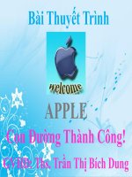 Apple - Con đường thành công pptx