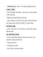 Sinh học lớp 9 - Bài 61: bài tập đa dạng sinh thá potx